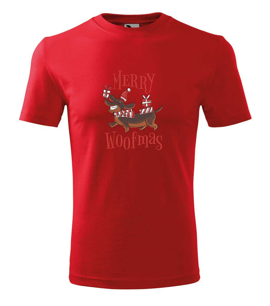 Vicces Karácsonyi Póló - Merry Woofmas