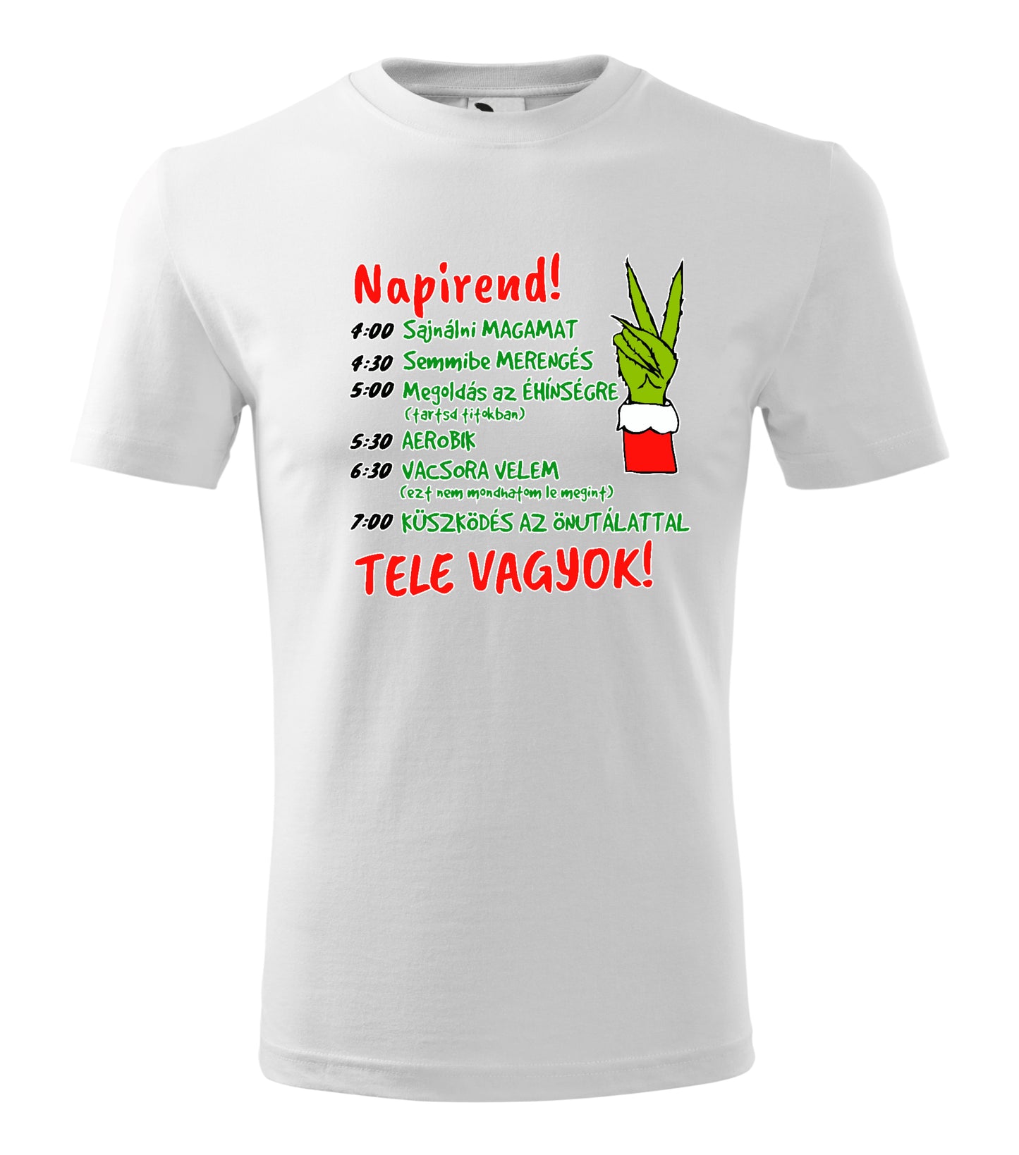 Karácsonyi Póló - Napirend