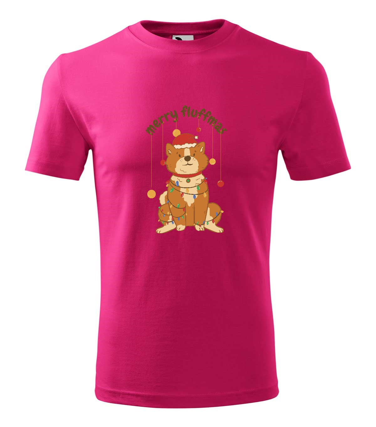 Karácsonyi Póló - Karácsonyi cuki fluffy kutyus