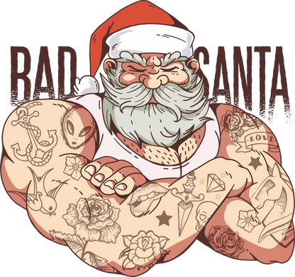 Vicces Karácsonyi Póló - Bad Santa