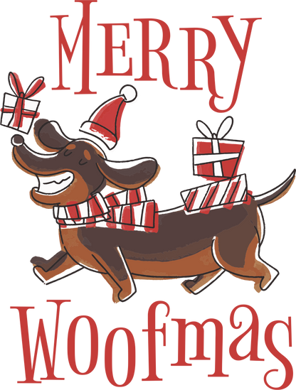 Vicces Karácsonyi Póló - Merry Woofmas