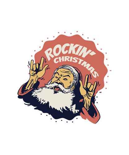 Karácsonyi Póló - Santa Rock
