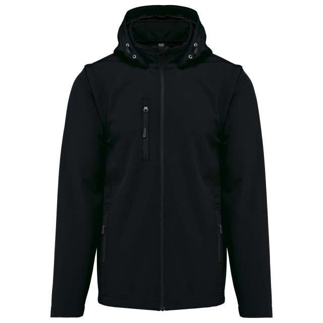 UNISZEX 3 RÉTEGŰ SOFTSHELL KAPUCNIS KABÁT LEVEHETŐ UJJAKKAL KA422