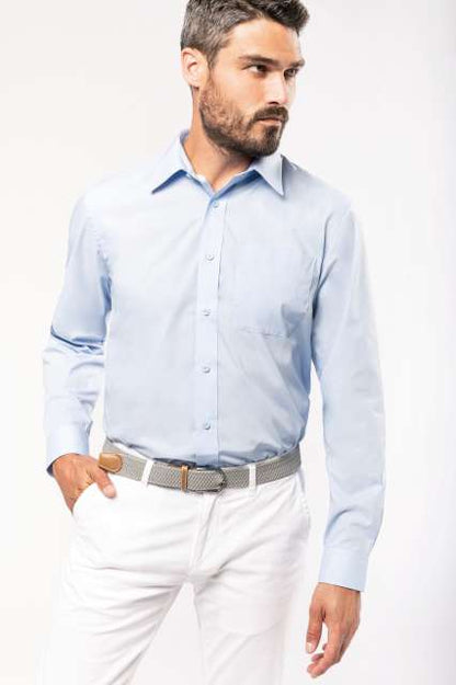 JOFREY - FÉRFI HOSZÚ UJJÚ KÖNNYEN KEZELHETŐ POLYCOTTON POPLIN ING KA545