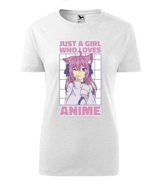 Girl Loves Anime női póló