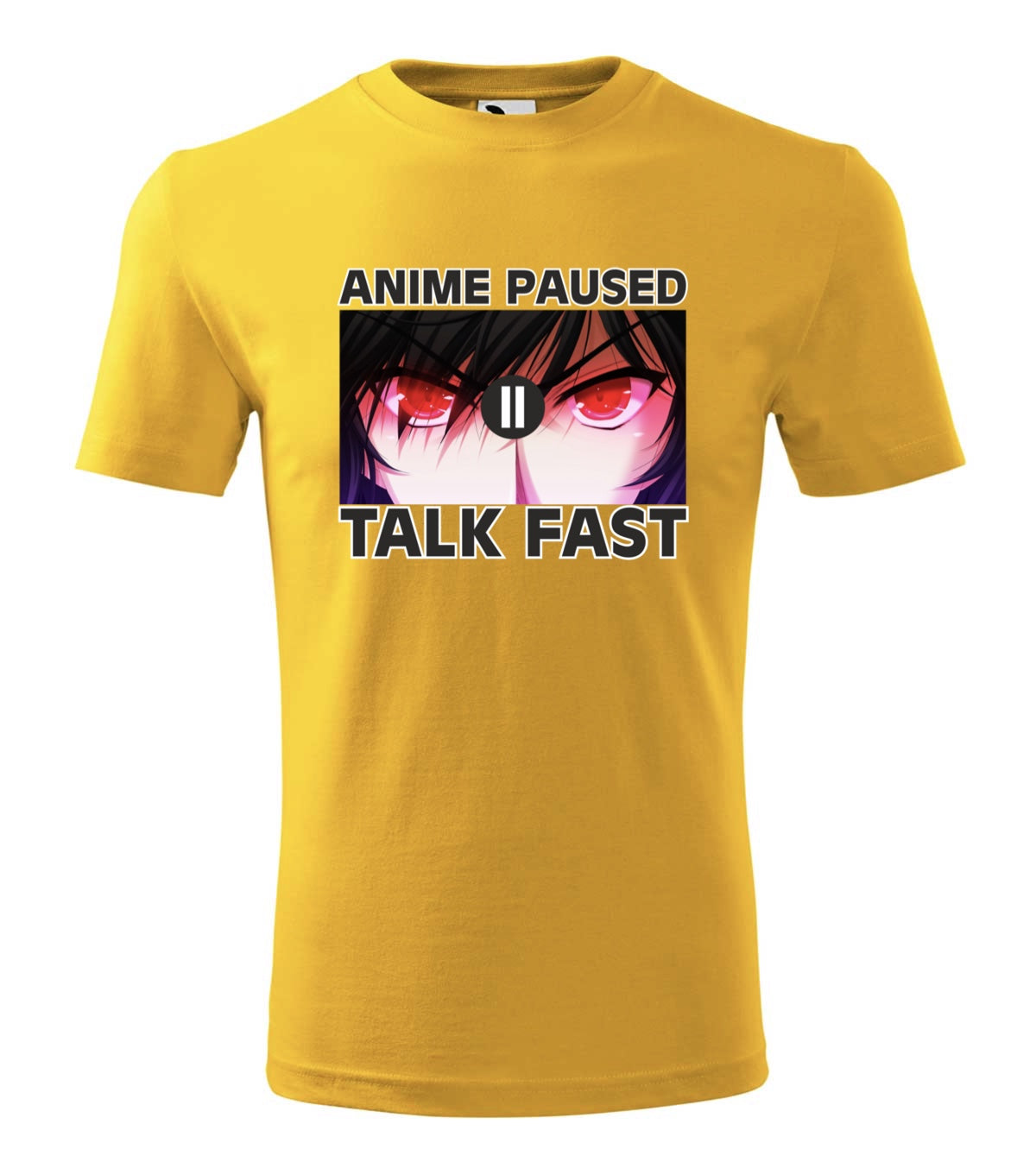 Anime Paused férfi technikai póló