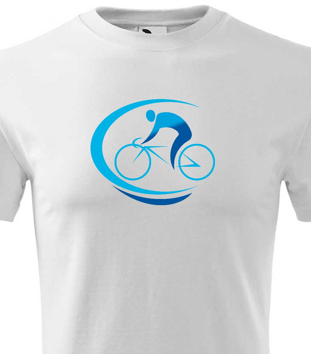 Versenyző biciklis férfi póló
