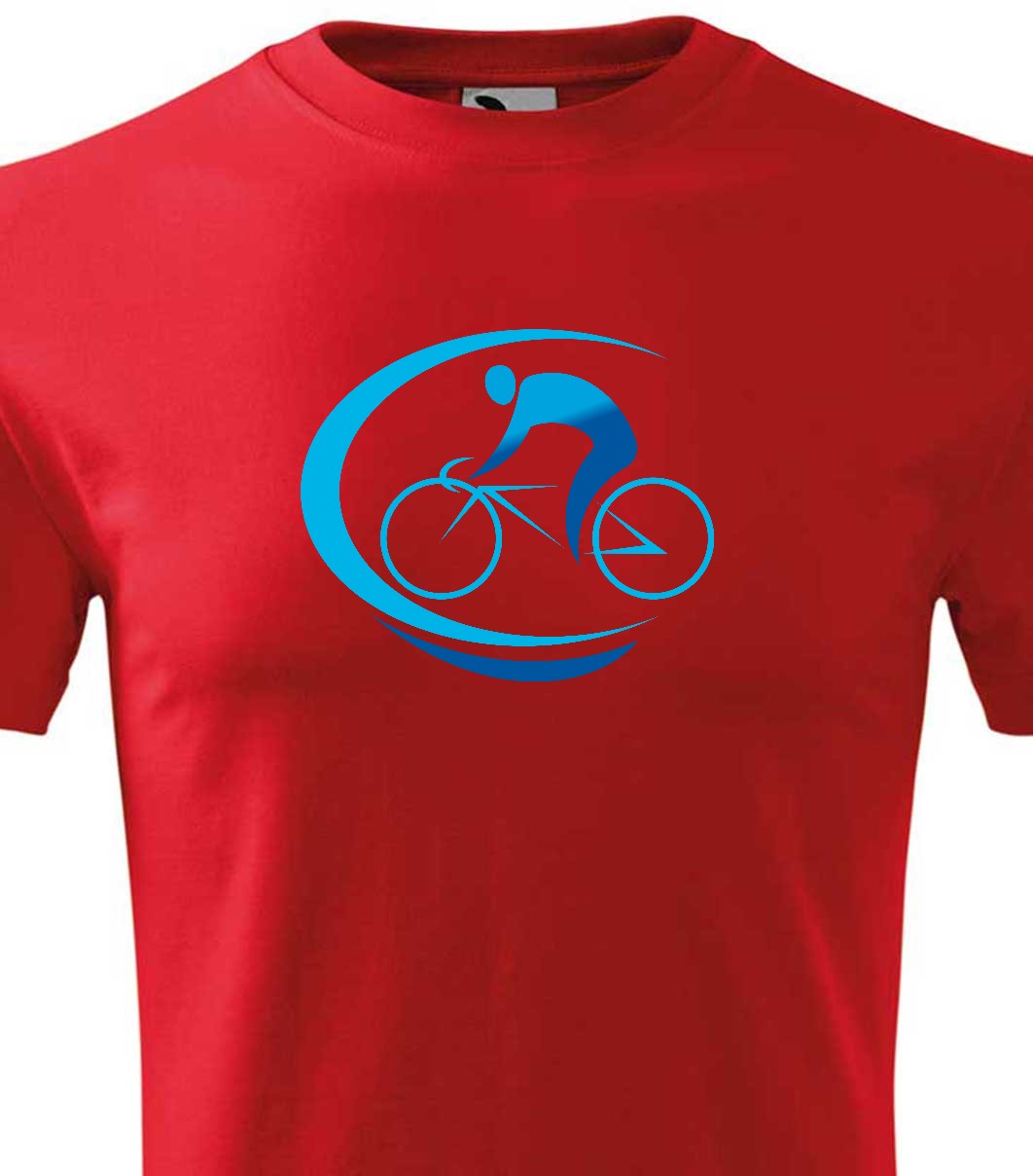 Versenyző biciklis férfi technikai póló