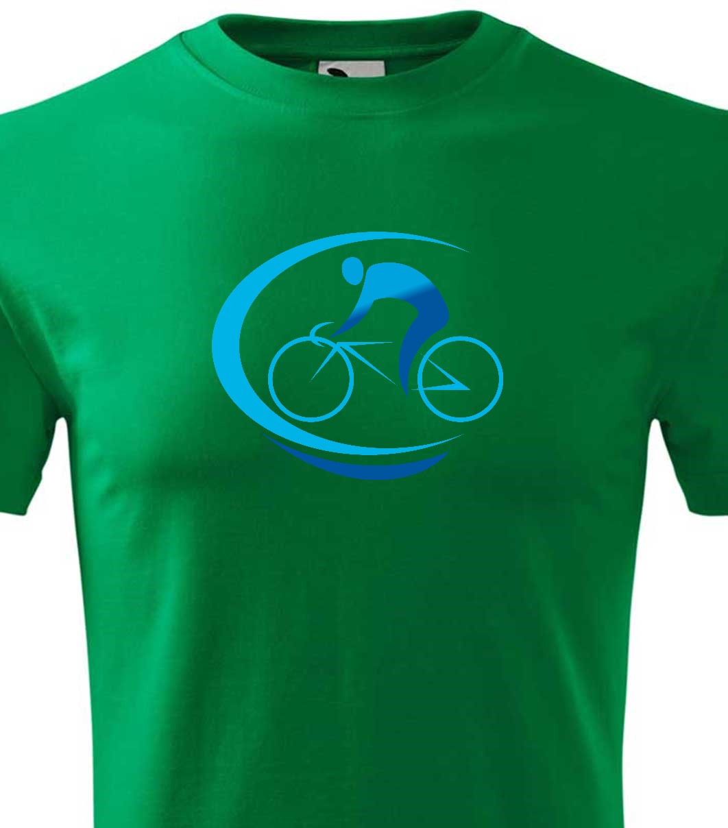 Versenyző biciklis gyerek technikai póló