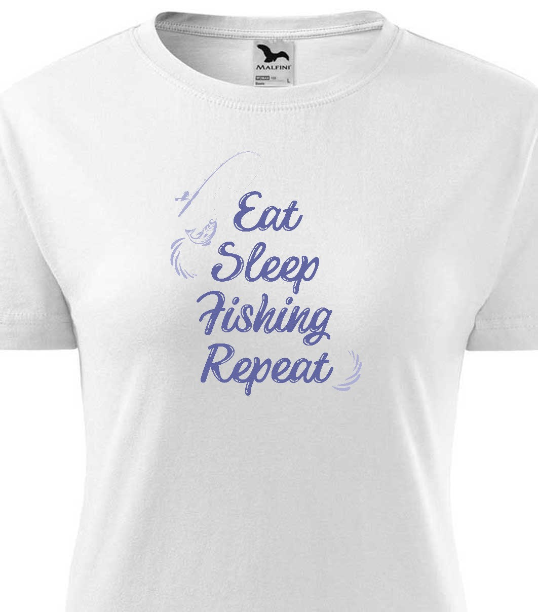 Eat Sleep Fishing Repeat női technikai póló