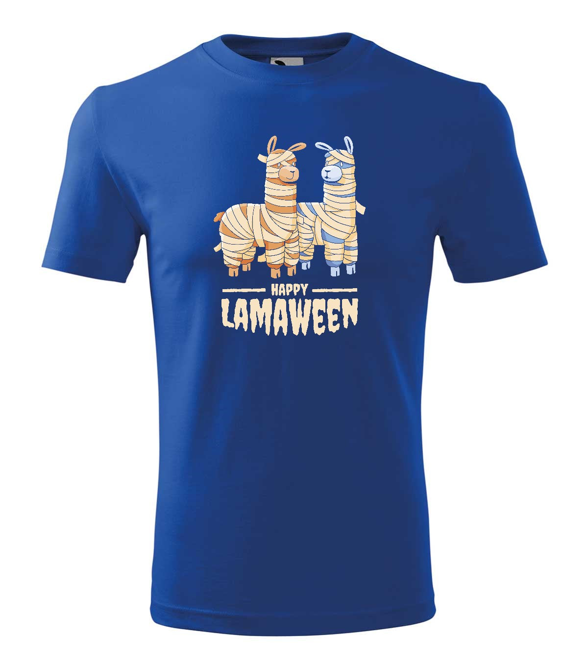 Happy Lamaween férfi technikai póló
