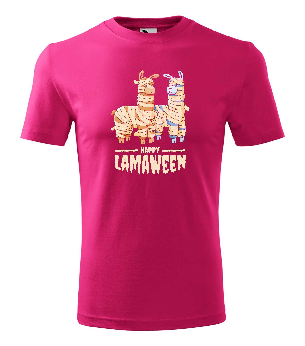 Happy Lamaween férfi technikai póló