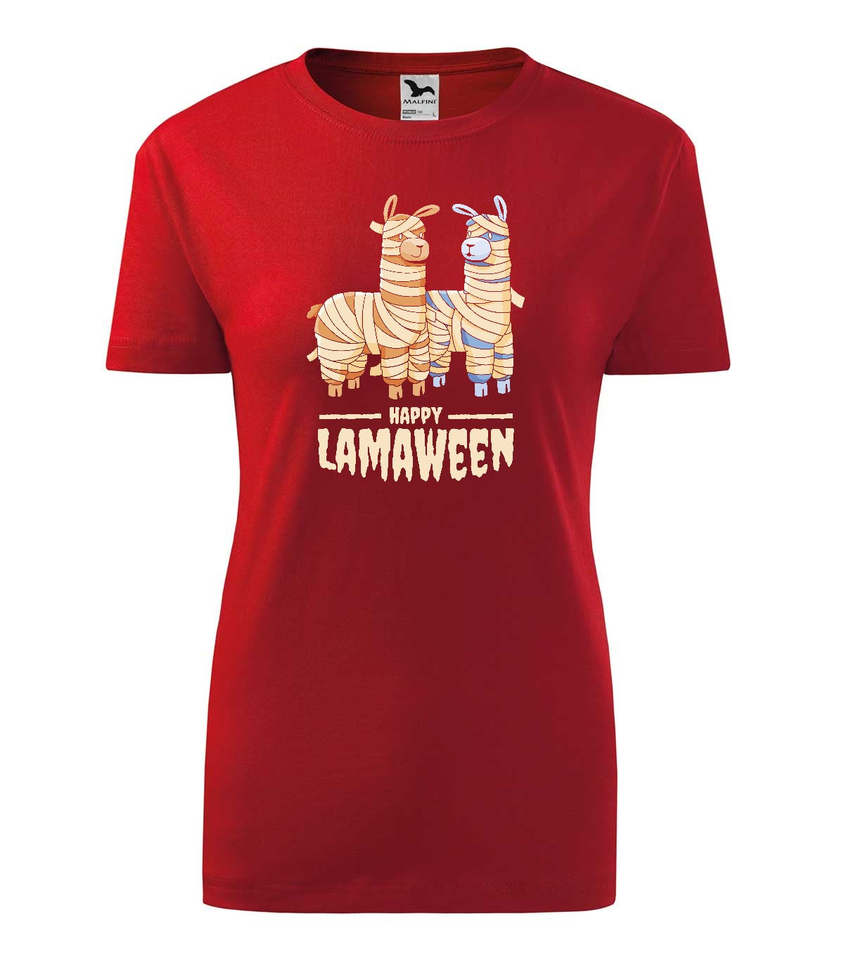 Happy Lamaween női technikai póló