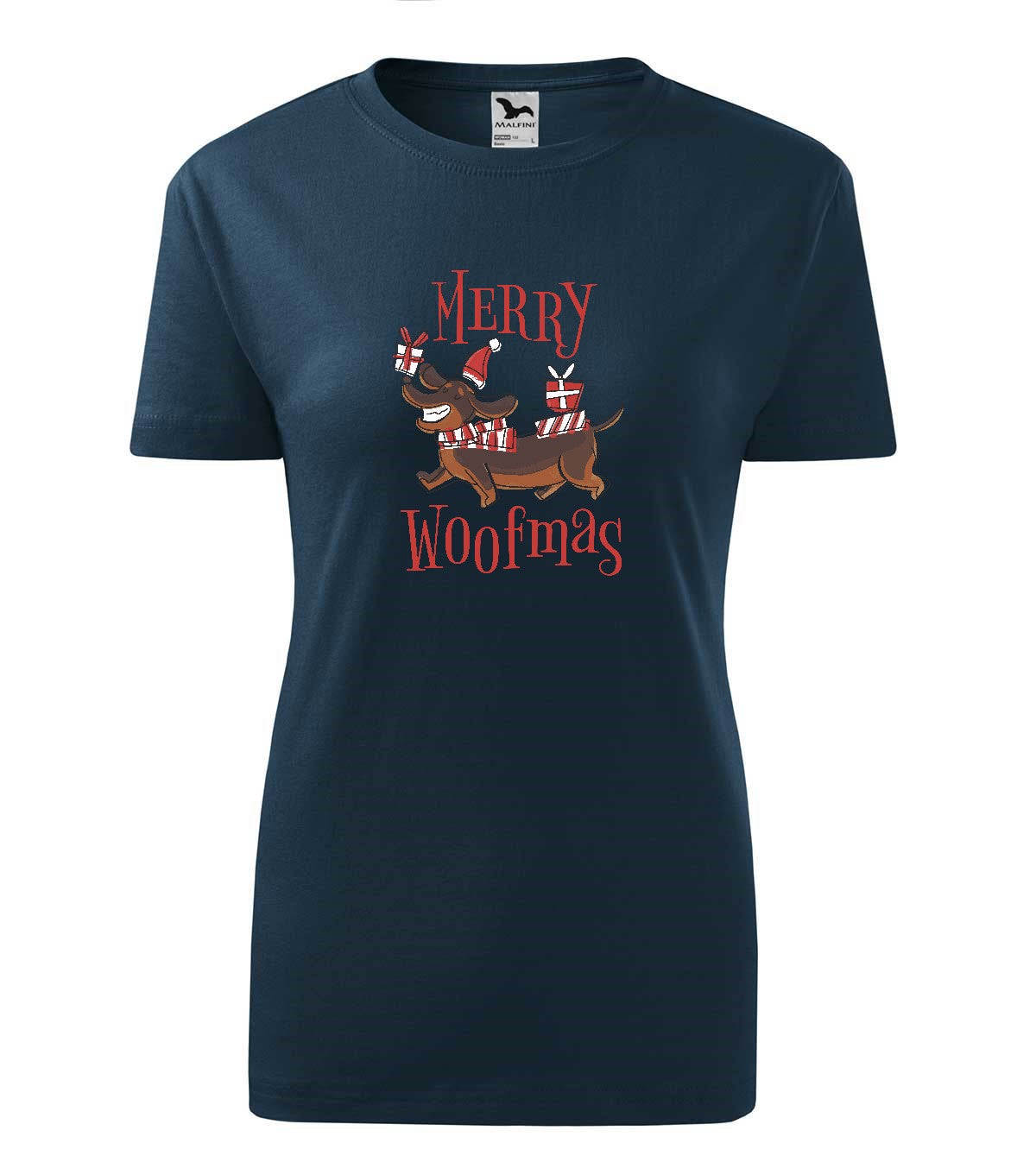 Merry Woofmas női technikai póló