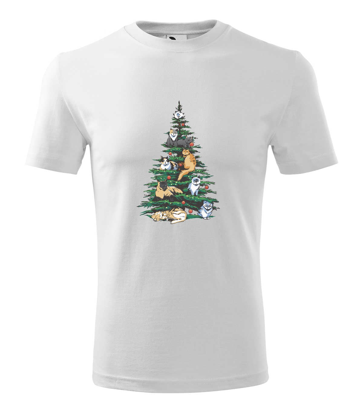 Christmas Tree with Cats férfi póló