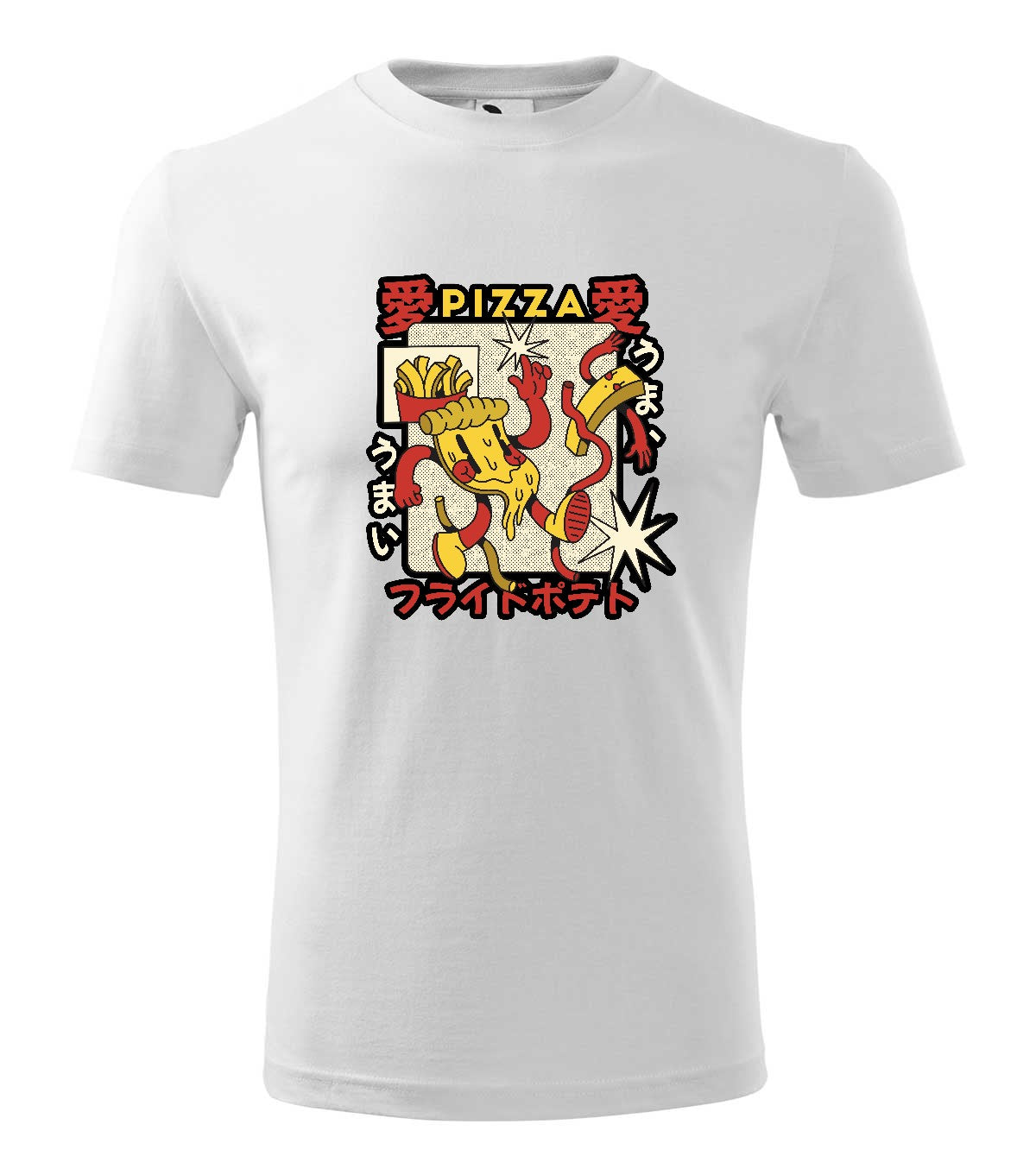 Pizza férfi technikai póló