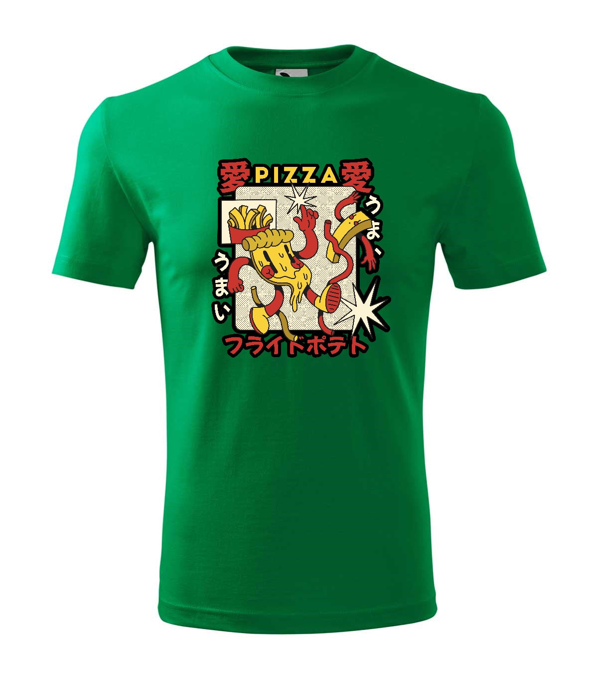Pizza férfi technikai póló