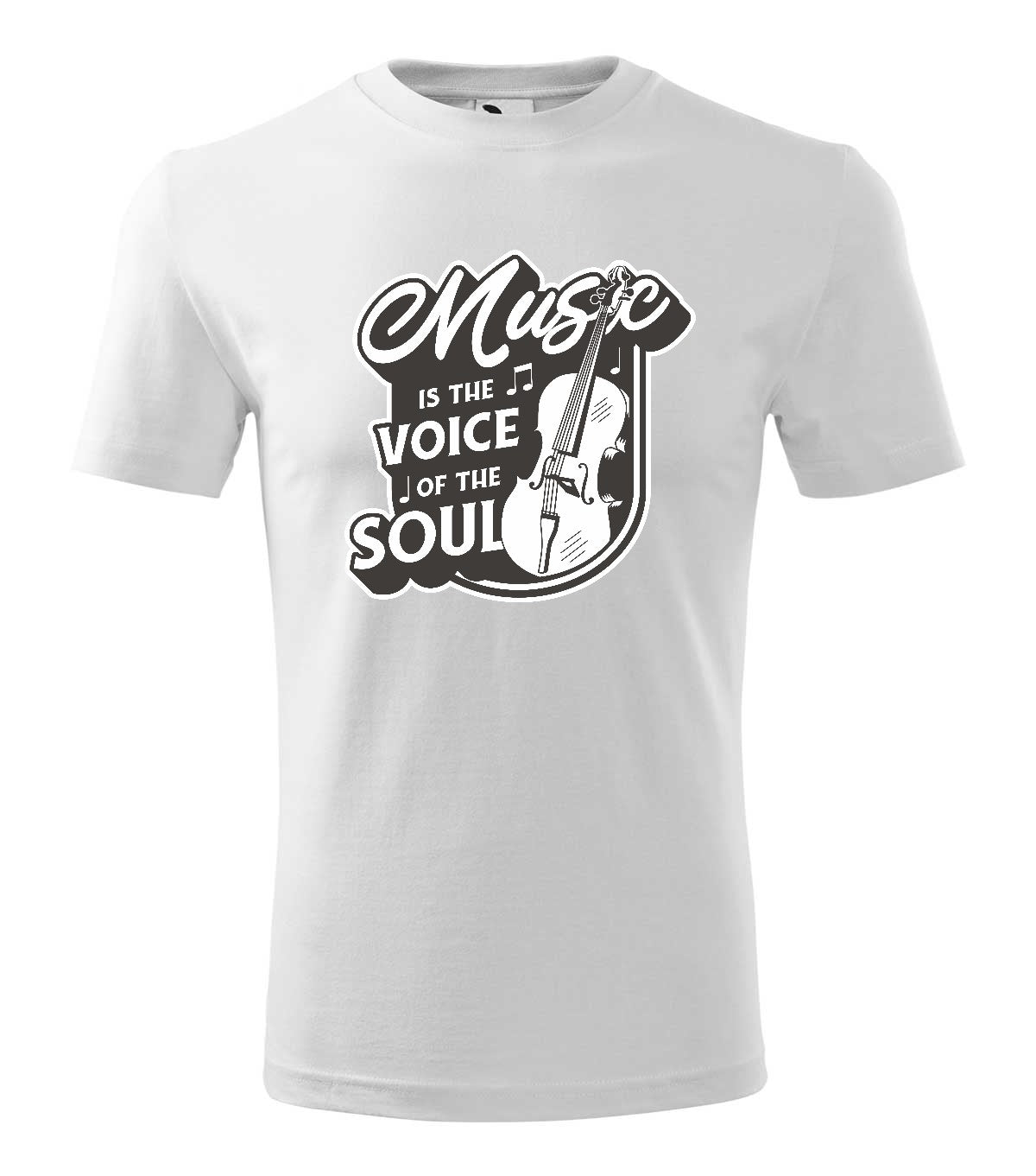 Music is the voice of the soul férfi póló