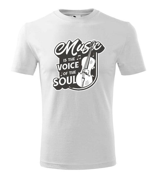 Music is the voice of the soul férfi technikai póló