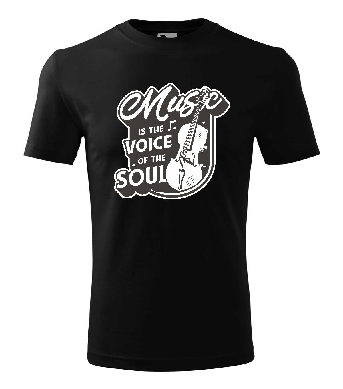 Music is the voice of the soul férfi póló