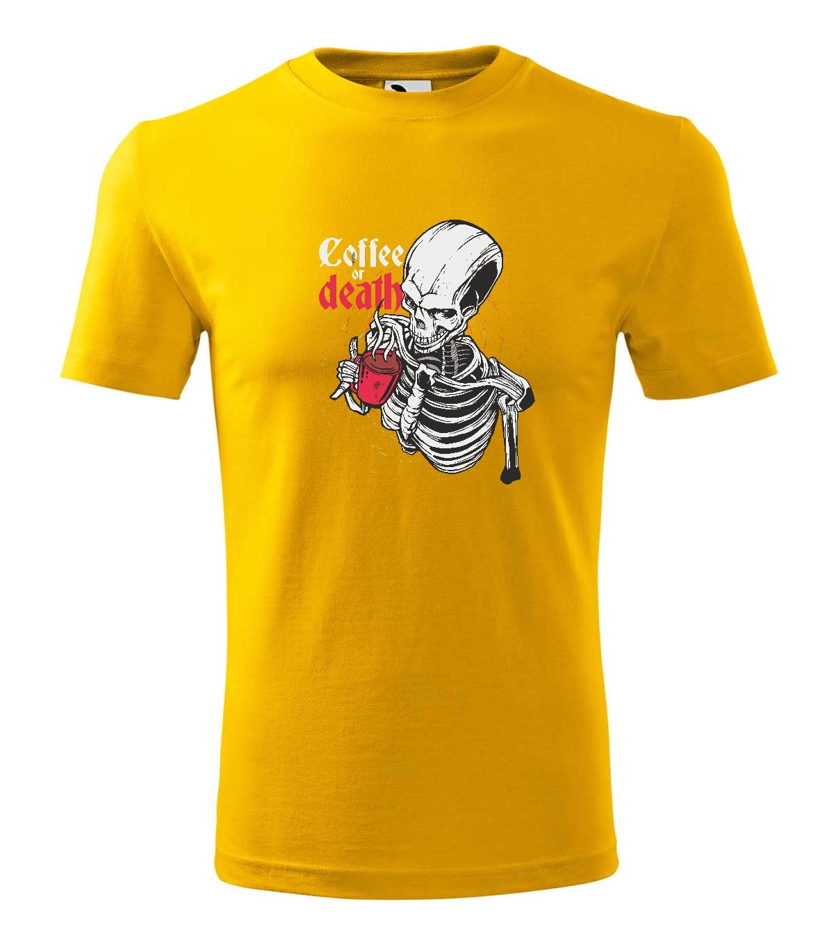 Coffe or Death férfi technikai póló